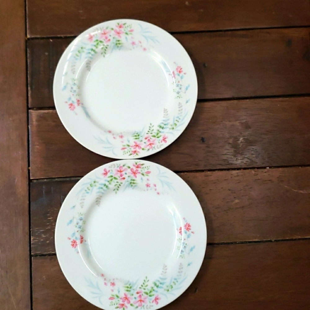 Mikasa Fern rose bread plate